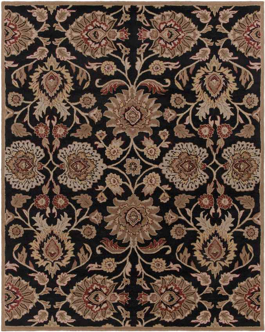 Eckville Traditional Black Area Rug