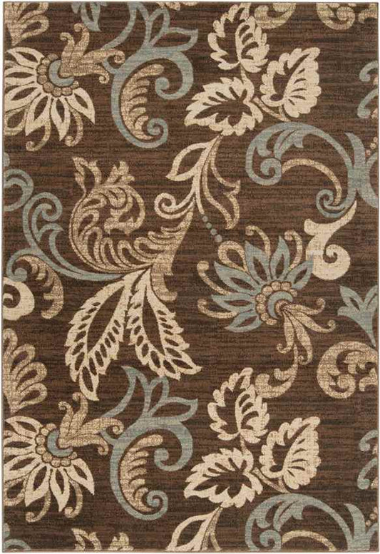 Stettler Cottage Dark Brown Area Rug
