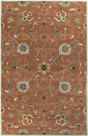 Two Hills Traditional Clay Area Rug