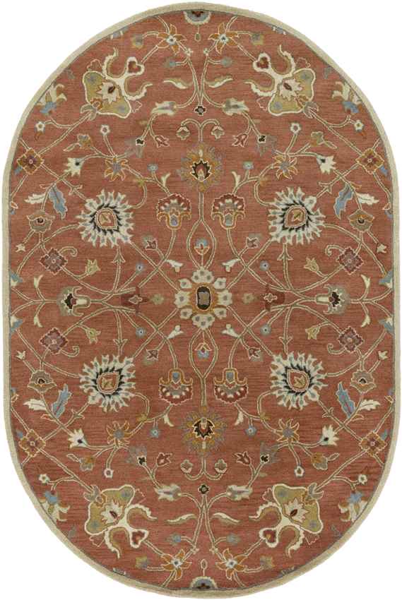 Two Hills Traditional Clay Area Rug