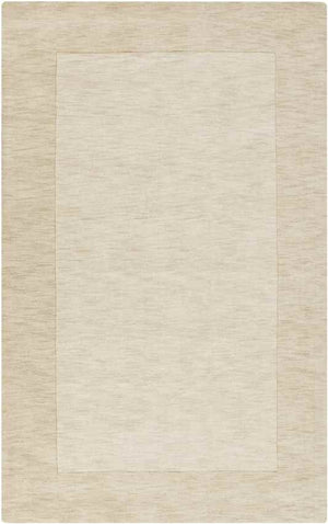 Reims Solid and Border Wheat Area Rug