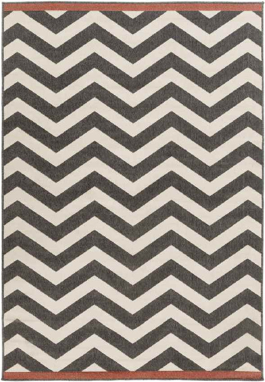 Deloraine Modern Black Area Rug