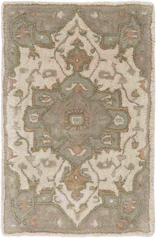 Roblin Traditional Khaki Area Rug
