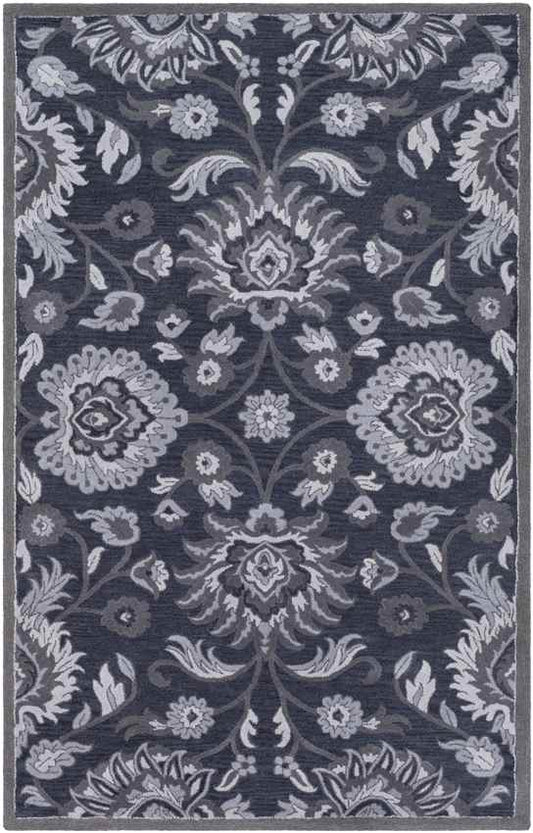 Eckville Traditional Charcoal Area Rug
