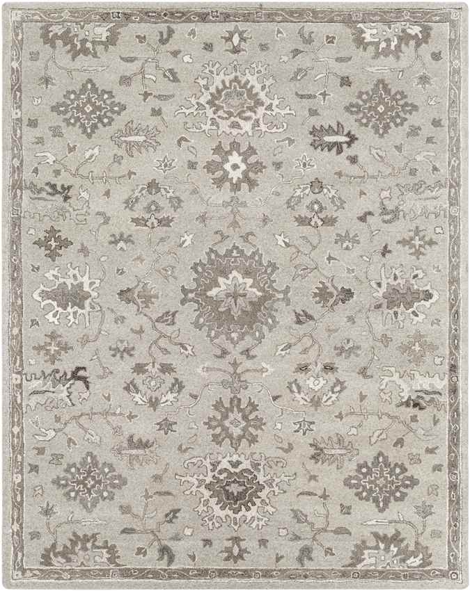 Ness Traditional Taupe Area Rug