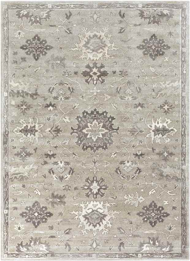 Ness Traditional Taupe Area Rug