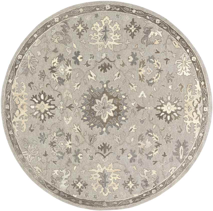 Ness Traditional Taupe Area Rug