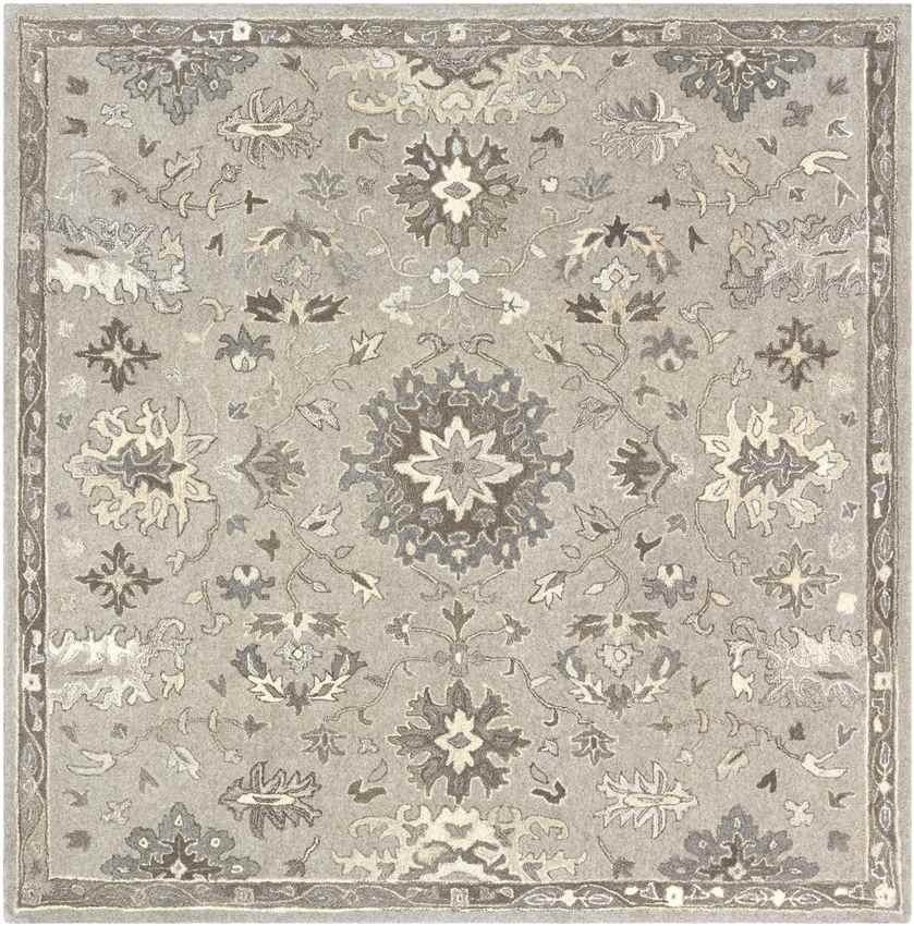 Ness Traditional Taupe Area Rug