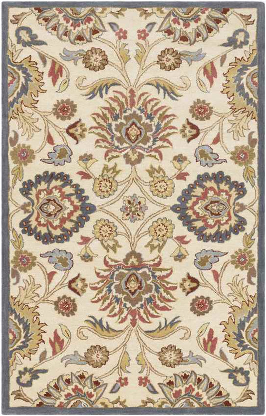 Eckville Traditional Khaki Area Rug
