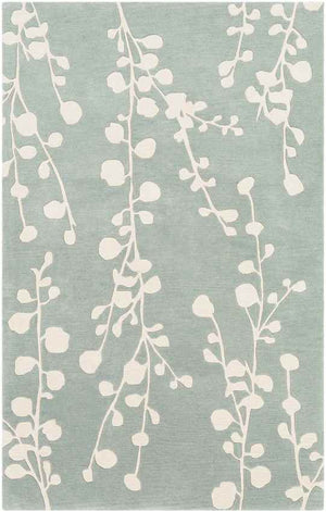Suawoude Transitional Mint Area Rug