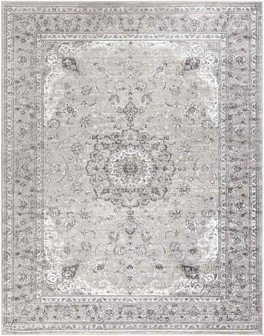 Terband Traditional Charcoal Area Rug