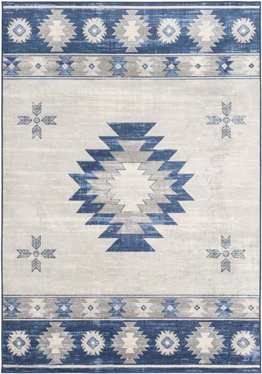 Tjeintgum Rustic Navy Area Rug