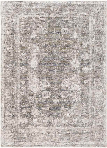 Lucca Traditional Dark Green Area Rug