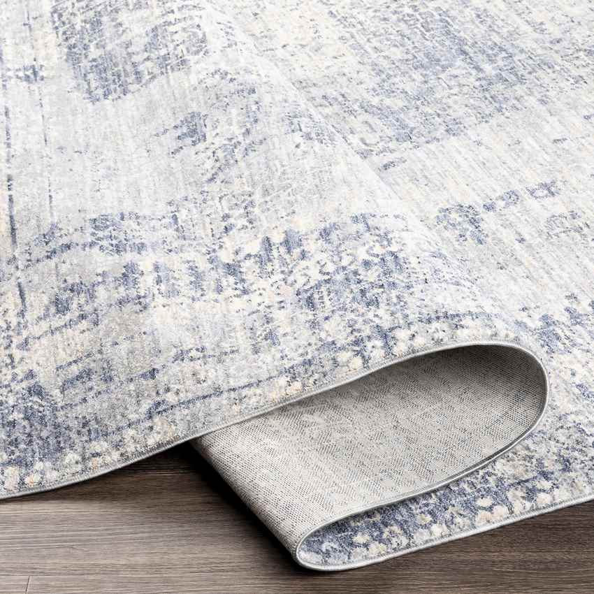 Anderen Transitional Bright Blue Area Rug