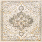Annen Traditional Metallic Champagne Area Rug