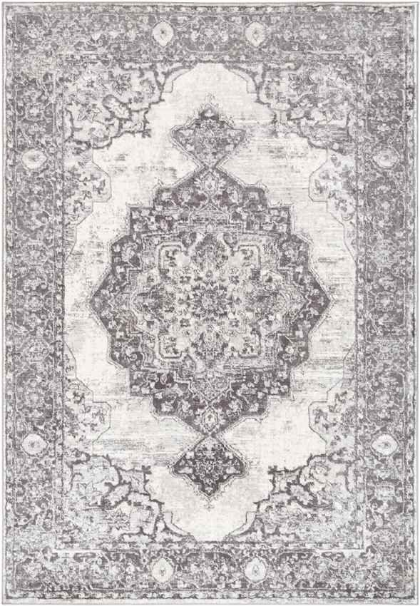 Ansen Traditional Charcoal Area Rug