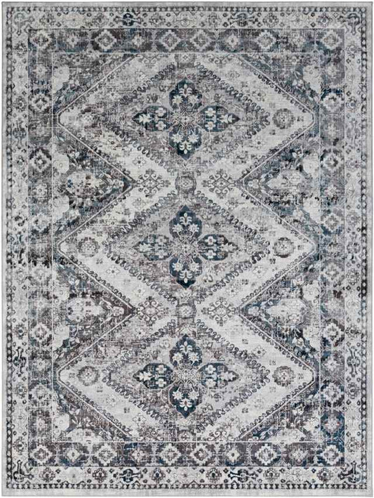 Balloo Global Silver Gray Area Rug