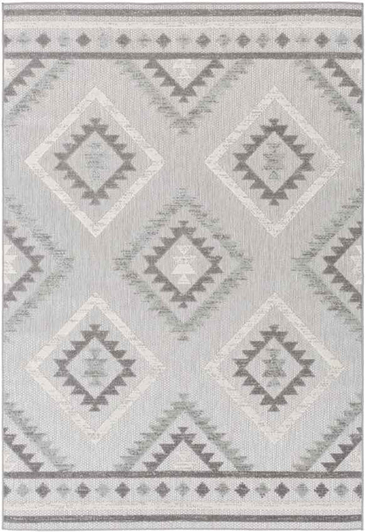 Elim Global Light Gray Area Rug