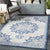 Clichy Traditional Navy Area Rug