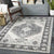 Lubbinge Traditional Black Area Rug