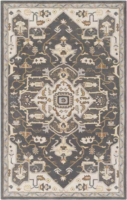 Roblin Traditional Charcoal Area Rug
