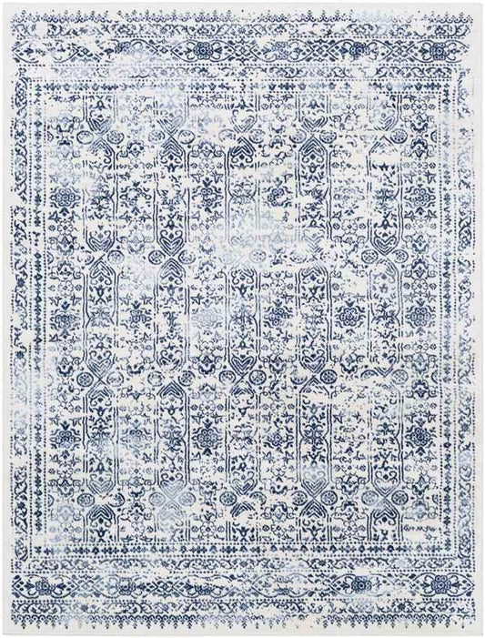 Hyeres Traditional Dark Blue Area Rug