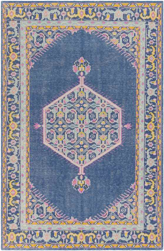 Lieving Traditional Navy Area Rug