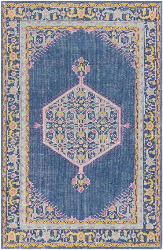 Lieving Traditional Navy Area Rug