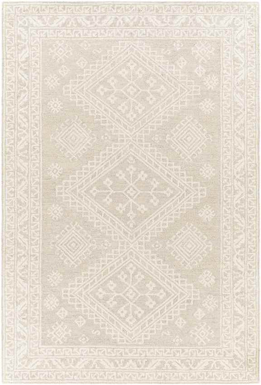 Ubbena Traditional Taupe Area Rug