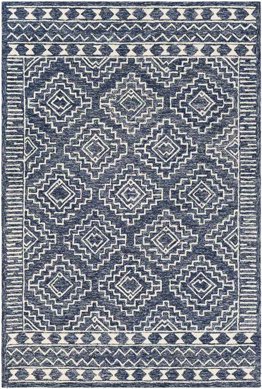 Vledder Global Dark Blue Area Rug