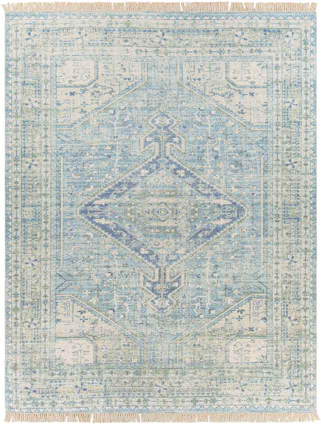 Winde Traditional Sky Blue Area Rug - Tranquil & Stylish