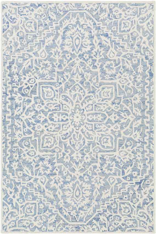 Normanton Traditional Ice Blue Area Rug