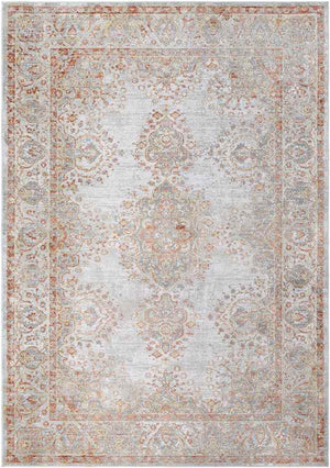 Ennetmoos Traditional Burnt Orange Area Rug