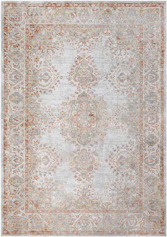 Ennetmoos Traditional Burnt Orange Area Rug