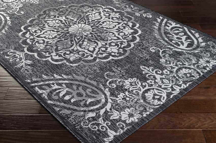Honderd Traditional Charcoal Area Rug