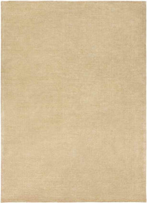 Rennes Solid and Border Beige Area Rug