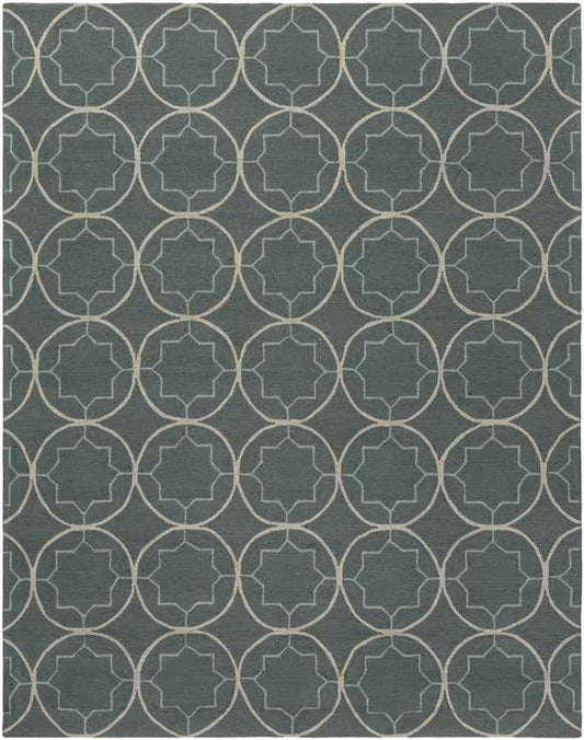 Oostwold Modern Teal Area Rug