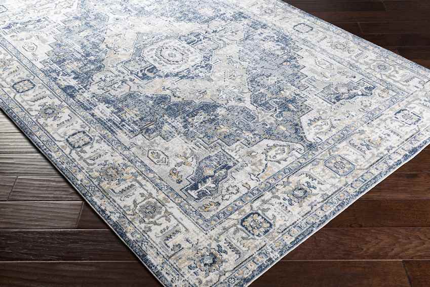 Tricht Traditional Charcoal Area Rug