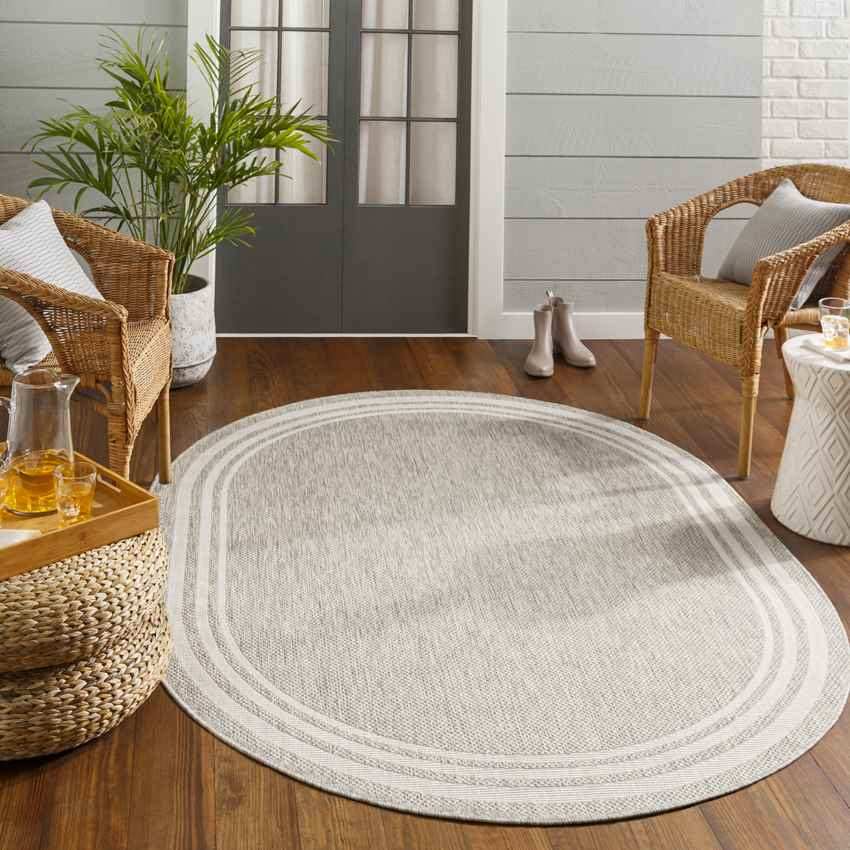 Wezep Traditional Light Gray Area Rug