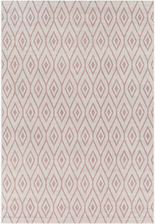 Varssel Traditional Pale Pink Area Rug