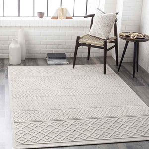 Telgt Global Cream Area Rug
