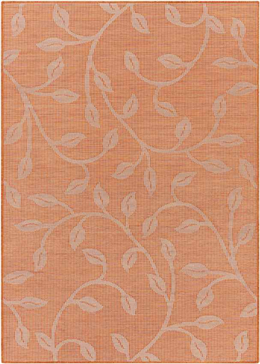Broekhorn Traditional Bright Orange Area Rug