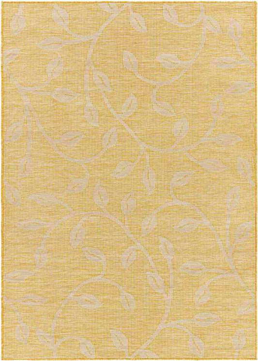 Broekhorn Traditional Bright Yellow Area Rug