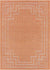 Calslagen Traditional Bright Orange Area Rug
