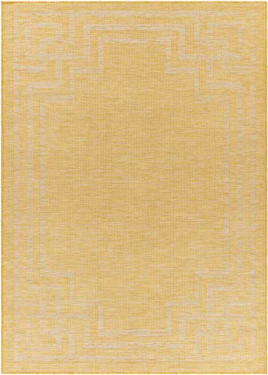 Calslagen Traditional Yellow Area Rug