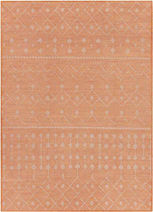 Cruquius Global Bright Orange Area Rug