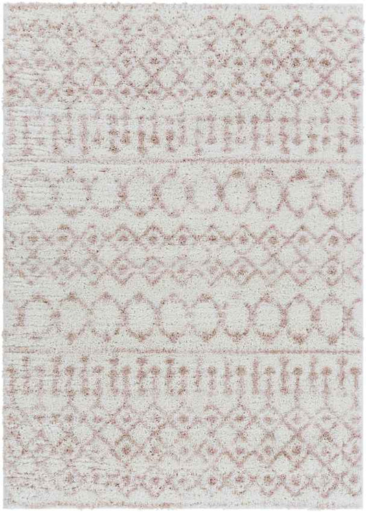 Huizen Global Pale Pink Area Rug