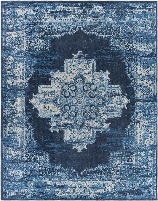 Naarden Traditional Sky Blue Area Rug