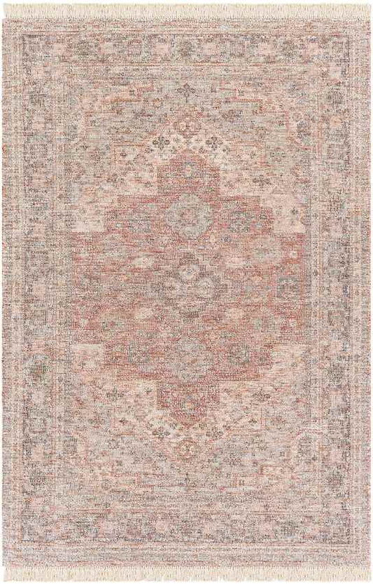 Nollen Traditional Peach Area Rug
