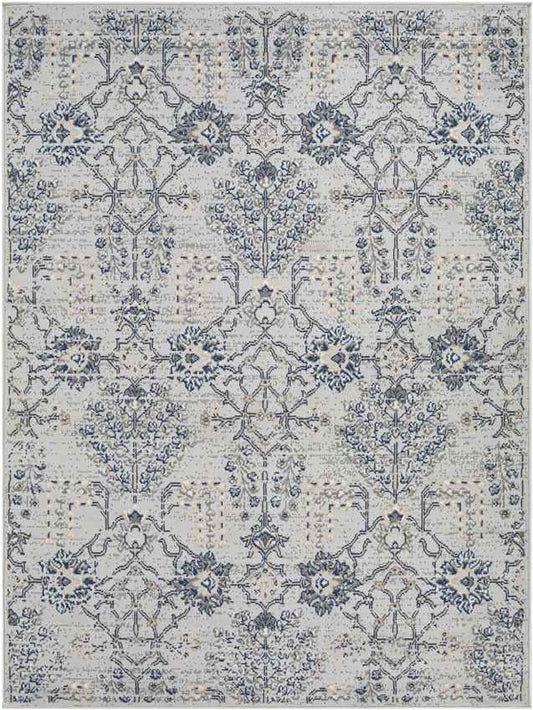 Berkeind Traditional Grey Area Rug